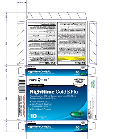 Pp0130-01 Nc(nosymbol)-nighttime Cold+flu Soft Gels-10ct (Pp0130 01 Nc(nosymbol) Nighttime Cold+flu Soft Gels 10ct)